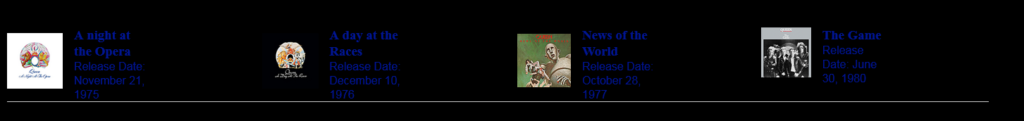 This is the new layout for the albums on the index page.