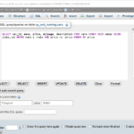 Creating/Using query tables